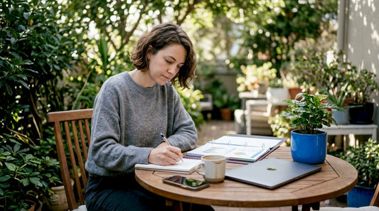 Woman planning small business growth strategy