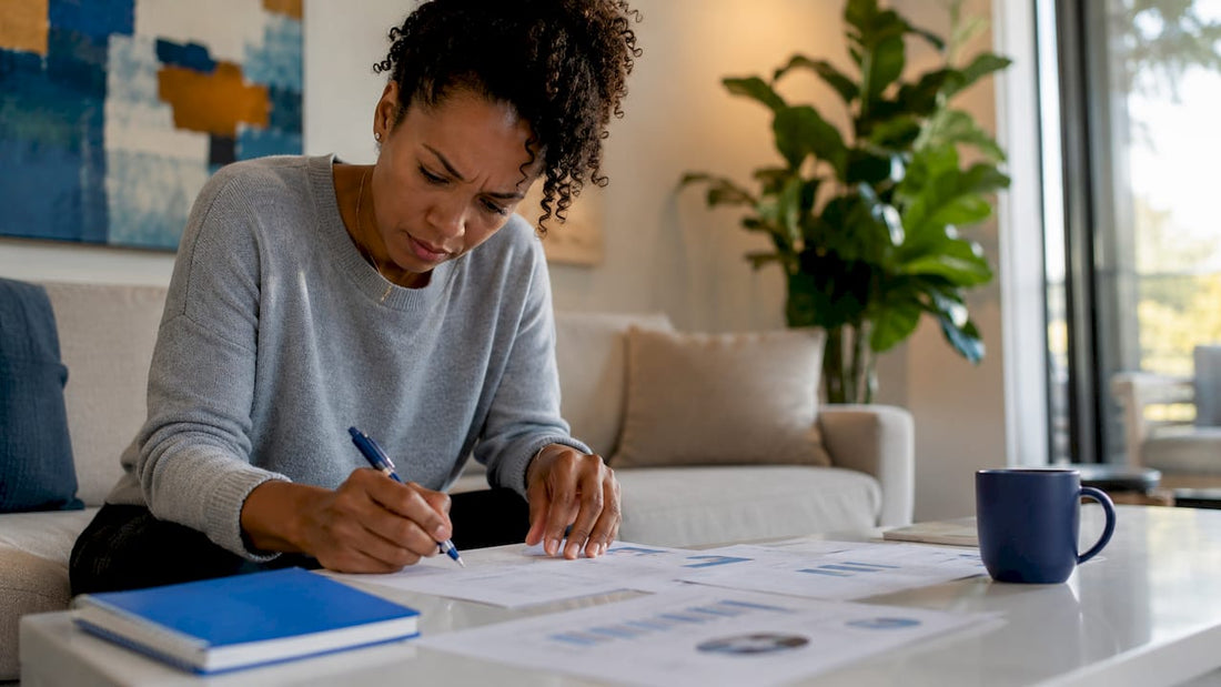 Marketing analyst reviewing growth channel reports
