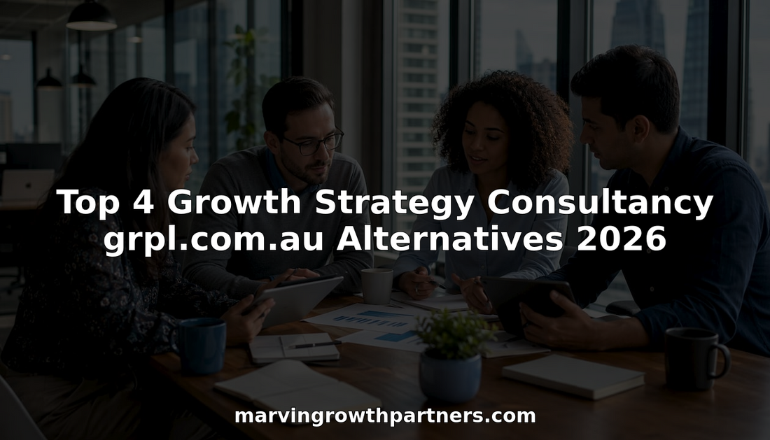 Team collaborating on growth strategy documents