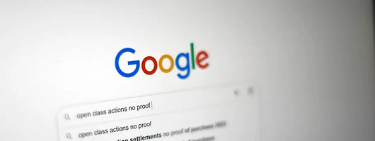 A computer screen with the google logo on it